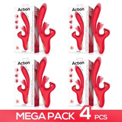 Pack de 4 Limbe Vibrador con Lengua Flip-Flap, Bola Percutora y Up and Down