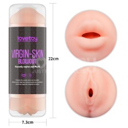 Masturbador Masculino Virgin-skin Vagina y Boca