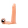 Funda para el Pene con Vibracion 15.5 cm Natural