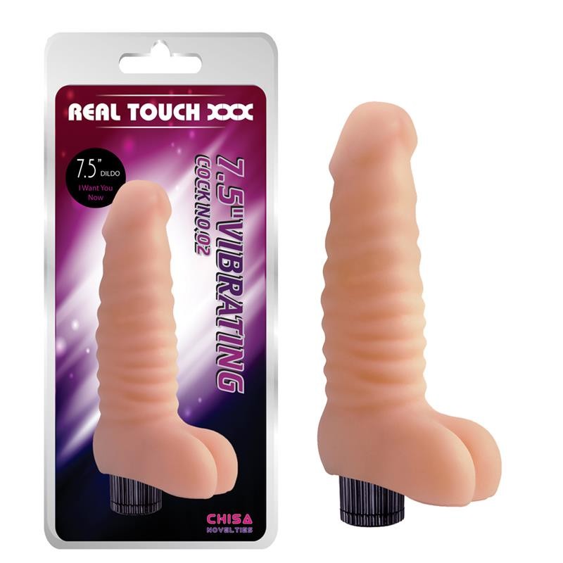 Vibrador No.02 T-Skin 7.5 Natural