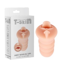 Masturbador Abby Sensual T-Skin 15 cm Natural