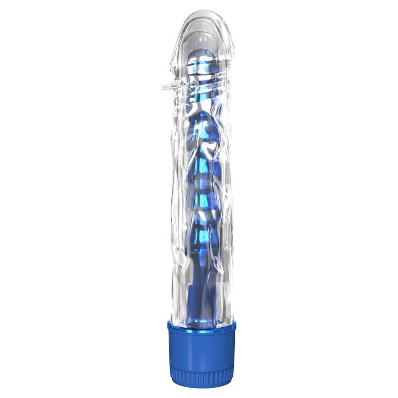 Vibrador Mr. Twister Azul Metálico 17 cm