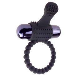 Fantasy C-Ringz Super Anillo Vibrador de Silicona Negro