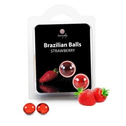 Secret Play Set 2 Brazilian Balls Aroma Fresa