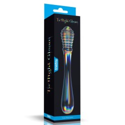 Dildo de Cristal que Brilla en la Oscuridad Twilight Gleam Twin Pleasures