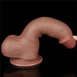 Dildo Sliding Skin 8 Marrón