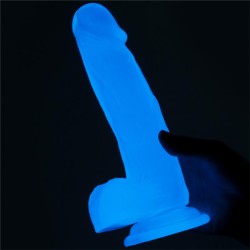 Dildo Lumino 7.5 Luz Azul