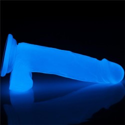 Dildo Lumino 7.5 Luz Azul