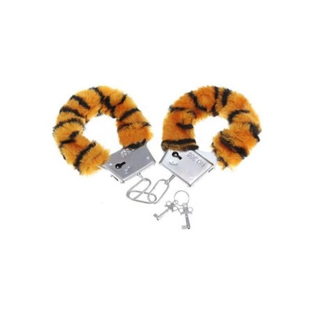 Esposas para Muñecas Forradas de Peluche Tigre