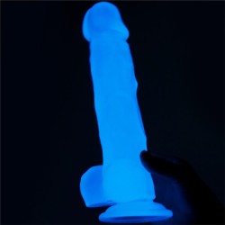 Dildo 8.5 Lumino Luz Azul