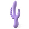 Lindsay Vibrador con Cadena Anal Silicona Líquida Unibody Flexible 2 Motores