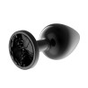 Blackgem Plug Anal Metálico con Joya Talla S Negro