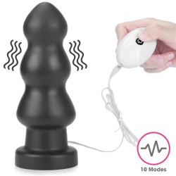 Plug Anal con Vibración King Sized 7.8 Negro