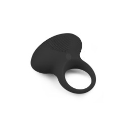 Anillo para Pene con Vibración Silicona - Negro