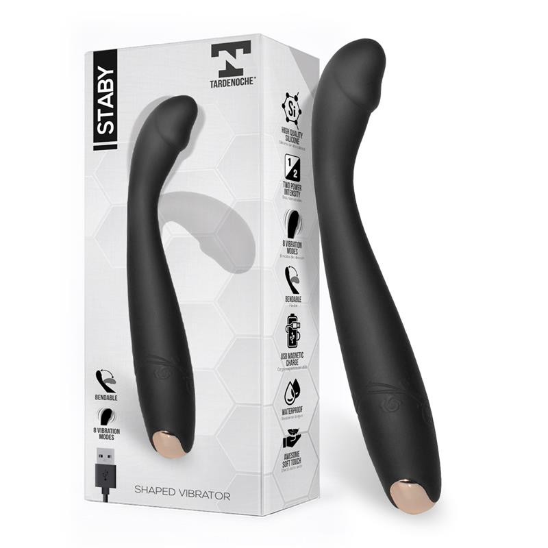 Staby Vibrador Silicona Flexible-Bendable