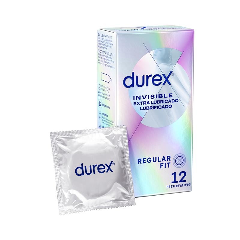 Preservativos Invisible Extra Lubricación 12ud