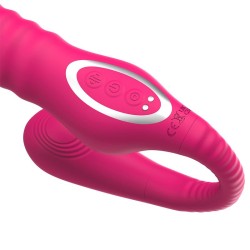 No. TwentyThree Vibrador Doble con Pulsación y Thrusting Flexible 180º