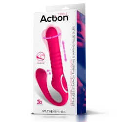 No. TwentyThree Vibrador Doble con Pulsación y Thrusting Flexible 180º