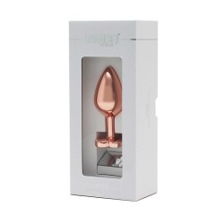 Plug Anal con Joya en Forma de Corazón Pisa Rose Gold