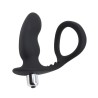 Anillo para el Pene con Plug Anal Negro