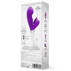 Sliper Vibrador Conejito Silicona Púrpura