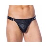 Tanga de Cuero Ajustable Color NEgro