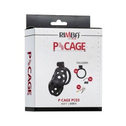 P-Cage PC03 Jaula para el Pene 3 Tallas