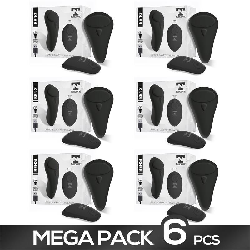 Pack de 6 Bengi Estimulador de Braguita con Control Remoto