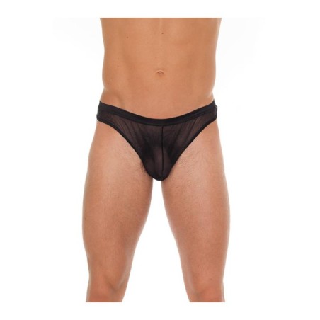 Tanga Rejilla Negro Talla Única