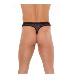 Tanga Rejilla Negro Talla Única