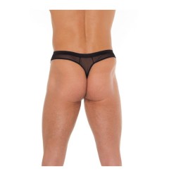 Tanga Rejilla Negro Talla Única