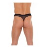 Tanga Rejilla Negro Talla Única