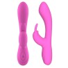 Mauve Vibrador Unibody Silicona Líquida USB Rosa