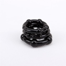 Anillos para el Pene Beaded Negro