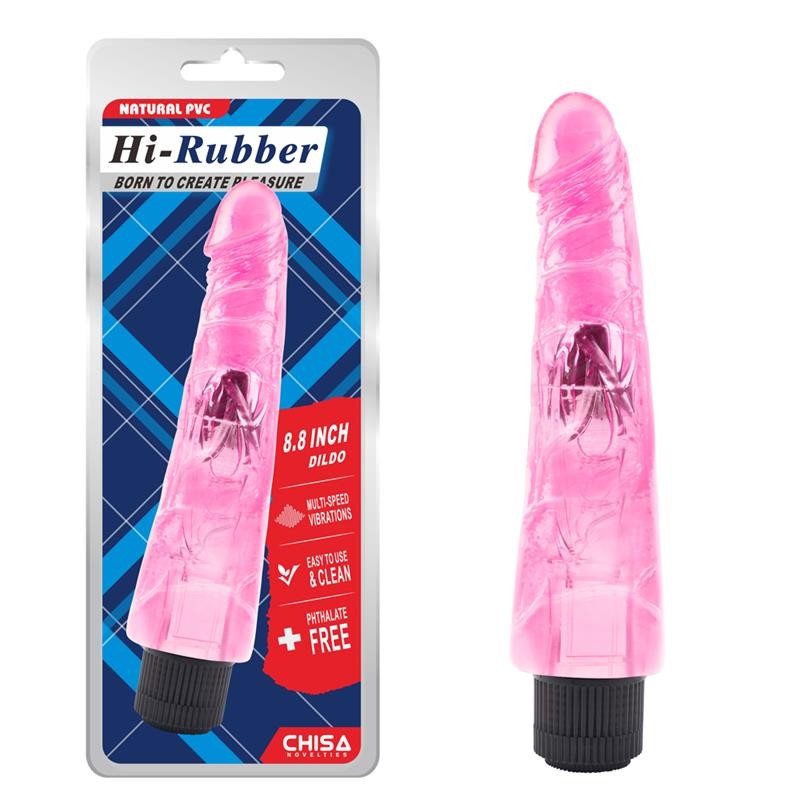 Vibrador Hi-Rubber 8.8 Rosa