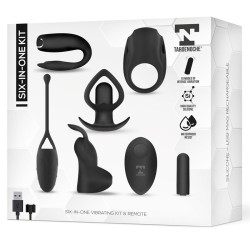 Six-In-One Kit de Bala Vibradora y 5 Accesorios de Silicona