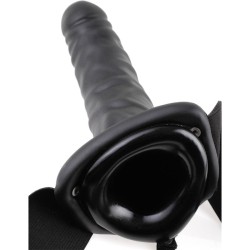 Fetish Fantasy Series Arnés Vibrador Hueco de 20 cm Negro