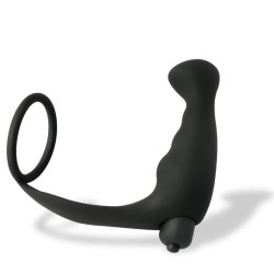 Iuterp Plug Anal con Vibración y Anillo para el Pene