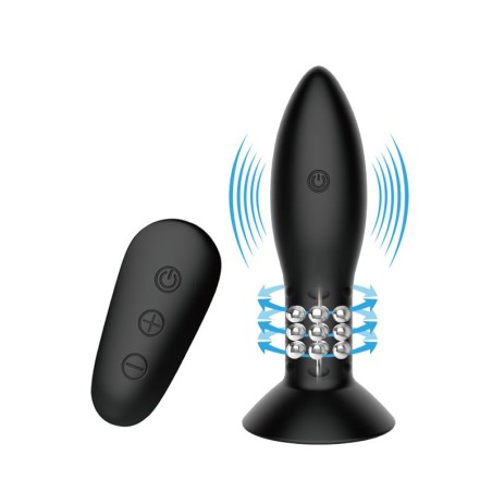 Plug Anal Inflable con Vibración y Rotación Control Remoto Mr. Play