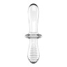 Estimulador de Cristal Double Crystal Hot and Cold Transparente