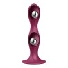 Dildo con Bolas Internas Double Ball-R Rojo