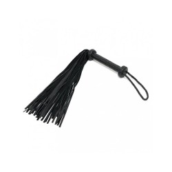 Flogger Trenzado Cuero Negro