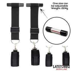 Restricciones para Puerta con Esposas Adjustables y Desmontables