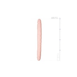 Dildo Doble Flexible Silicona Natural 40 cm