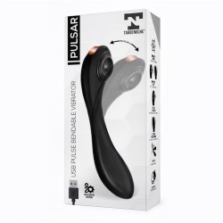 Pulsar Vibrador con Pulsación y Esqueleto Articulado Silicona USB