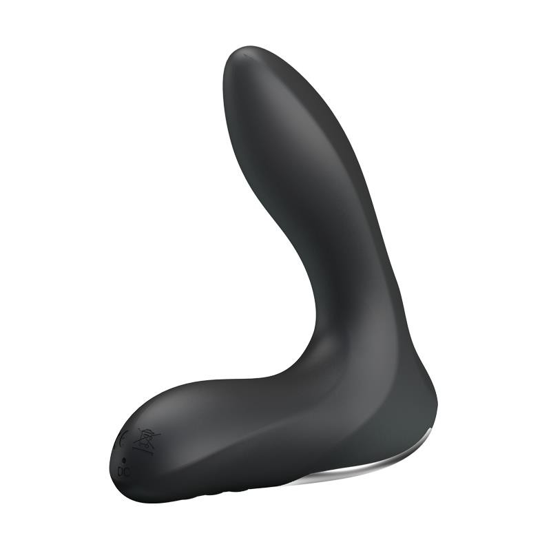 Estimlador Anal Inflable Leonard Silicona USB Negro