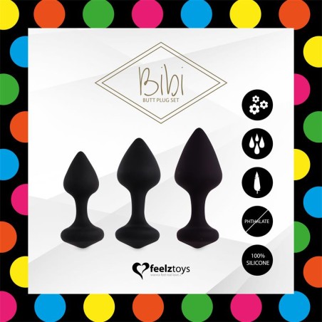 Bibi Set 3 Plugs Anales Negro