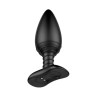 Asher Plug Anal con Control Remoto USB Magnético Negro