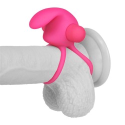 Anillo Vibrador Doble Power Clit Duo Rosa