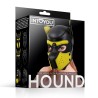 Hound Máscara de Perro Neopreno Hocico Extraíble Negro/Amarillo Talla Única